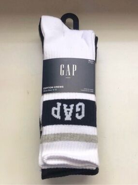 New Gap Socks Men’s 5 Pair Multi Color Cotton Crews Casual Athletic Activewear